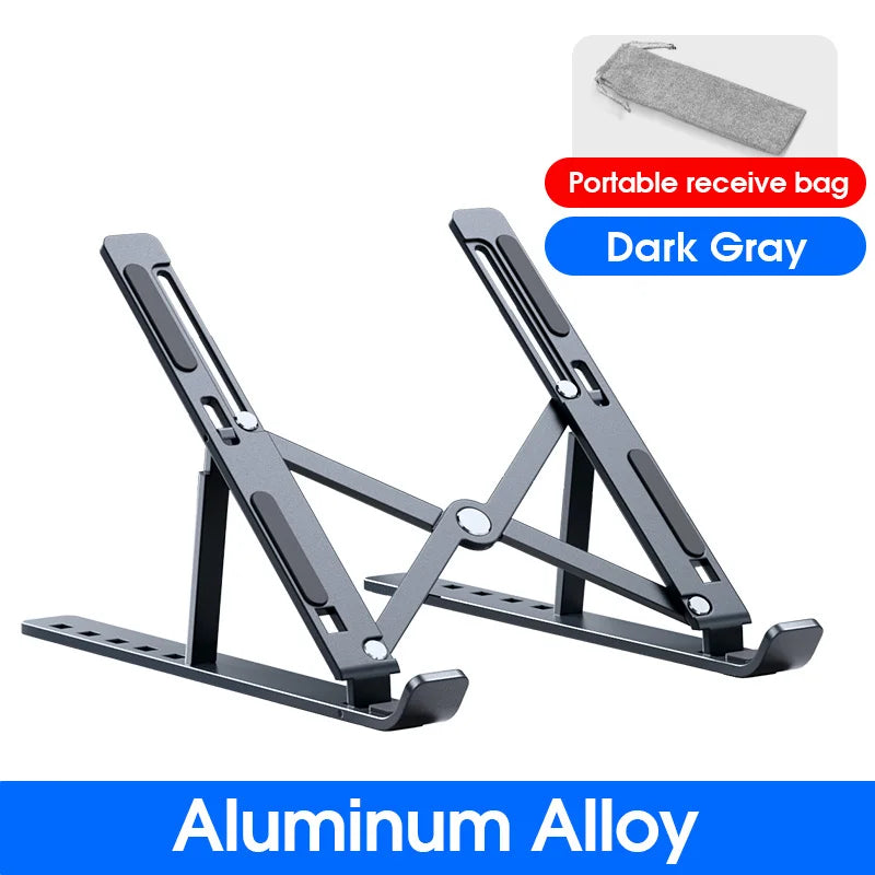 N8 Adjustable Laptop Stand Aluminum Alloy Portable Foldable Cooling for Laptop