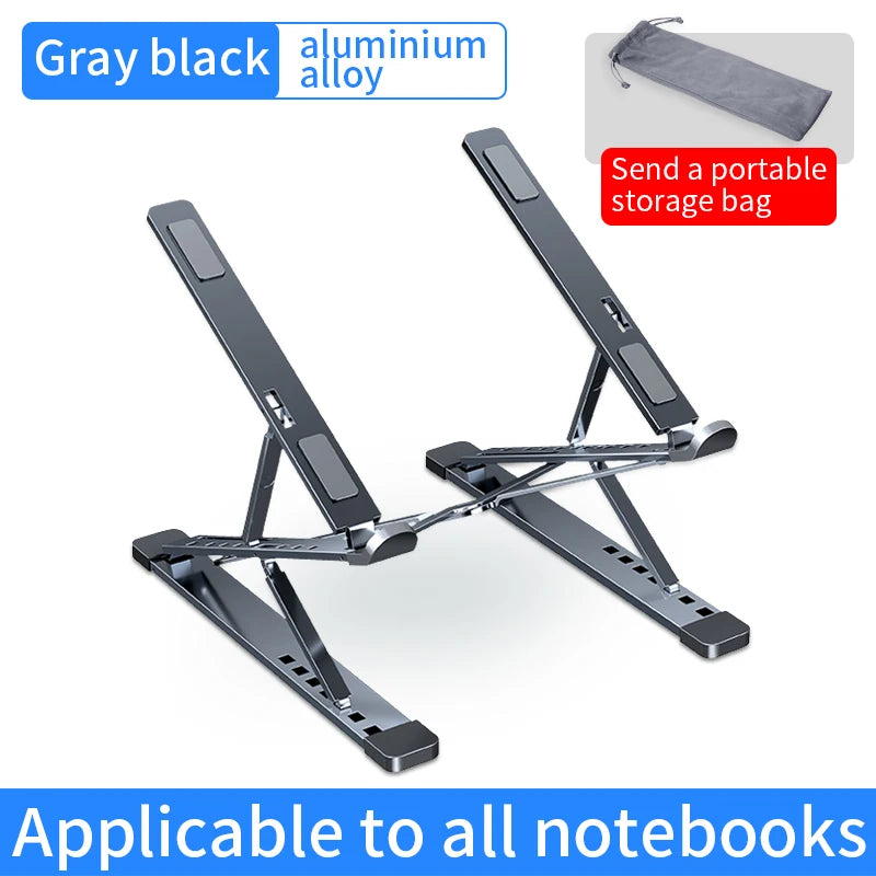 N8 Adjustable Laptop Stand Aluminum Alloy Portable Foldable Cooling for Laptop