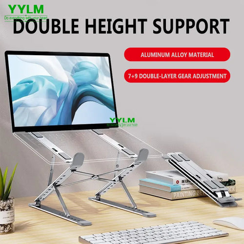 N8 Adjustable Laptop Stand Aluminum Alloy Portable Foldable Cooling for Laptop
