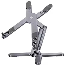 Foldable Aluminum Alloy Laptop Stand 360° Rotation for 10-17 Inch Laptops Silver